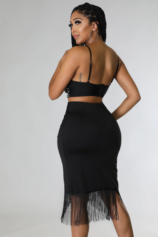 Fringed Perfectly Skirt