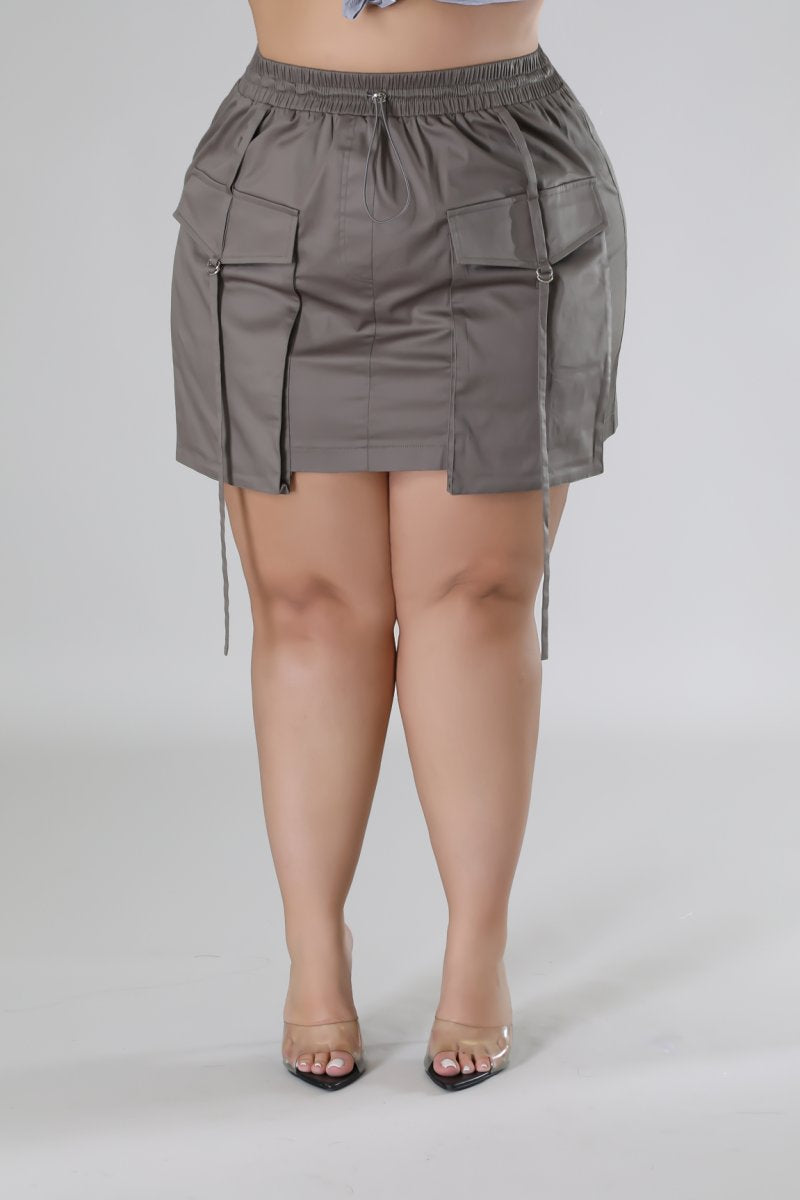 Plus Size Living For It Skirt