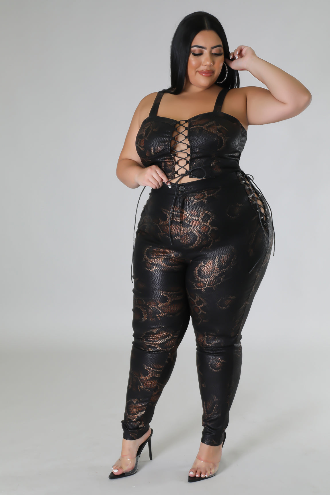 Plus Size Hiss Baby Pant Set