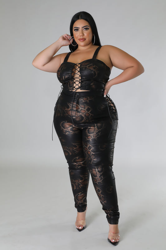 Plus Size Hiss Baby Pant Set