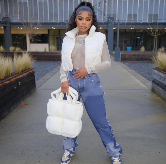 Sleeveless Puffy Down Vest