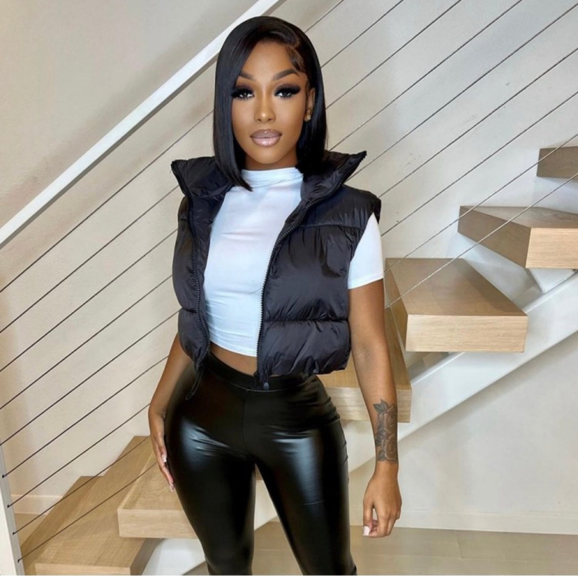 Sleeveless Puffy Down Vest