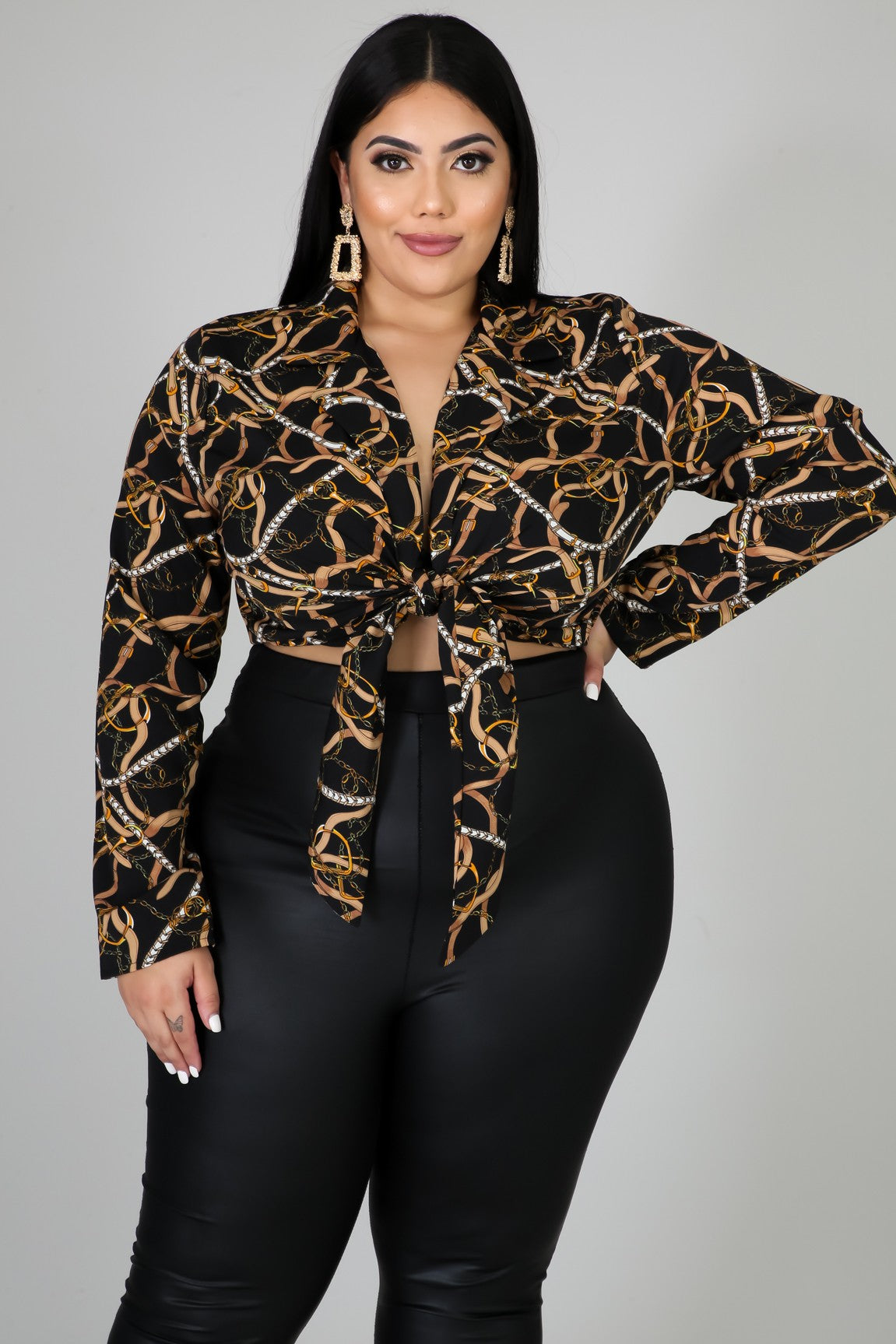 Chain Kimono Top