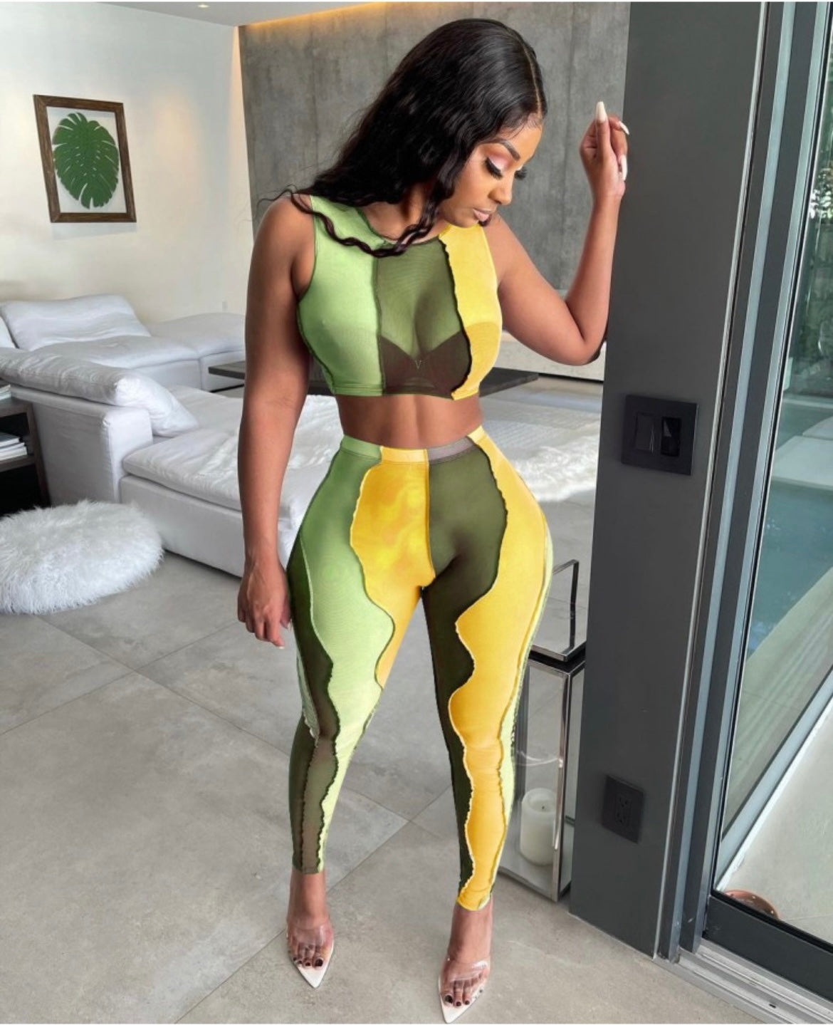 Two-Piece Color Abstract