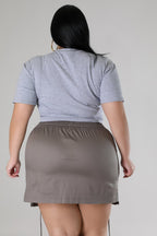 Plus Size Living For It Skirt