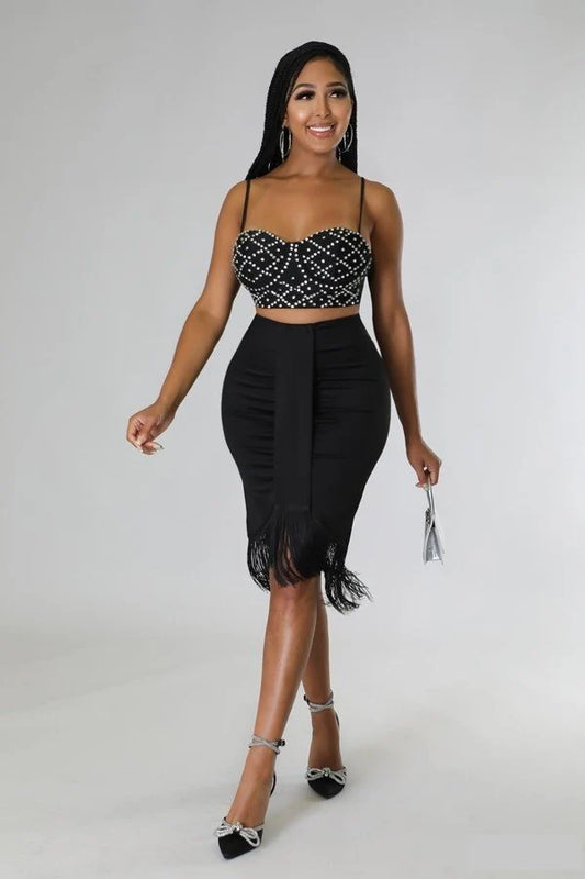 Fringed Perfectly Skirt