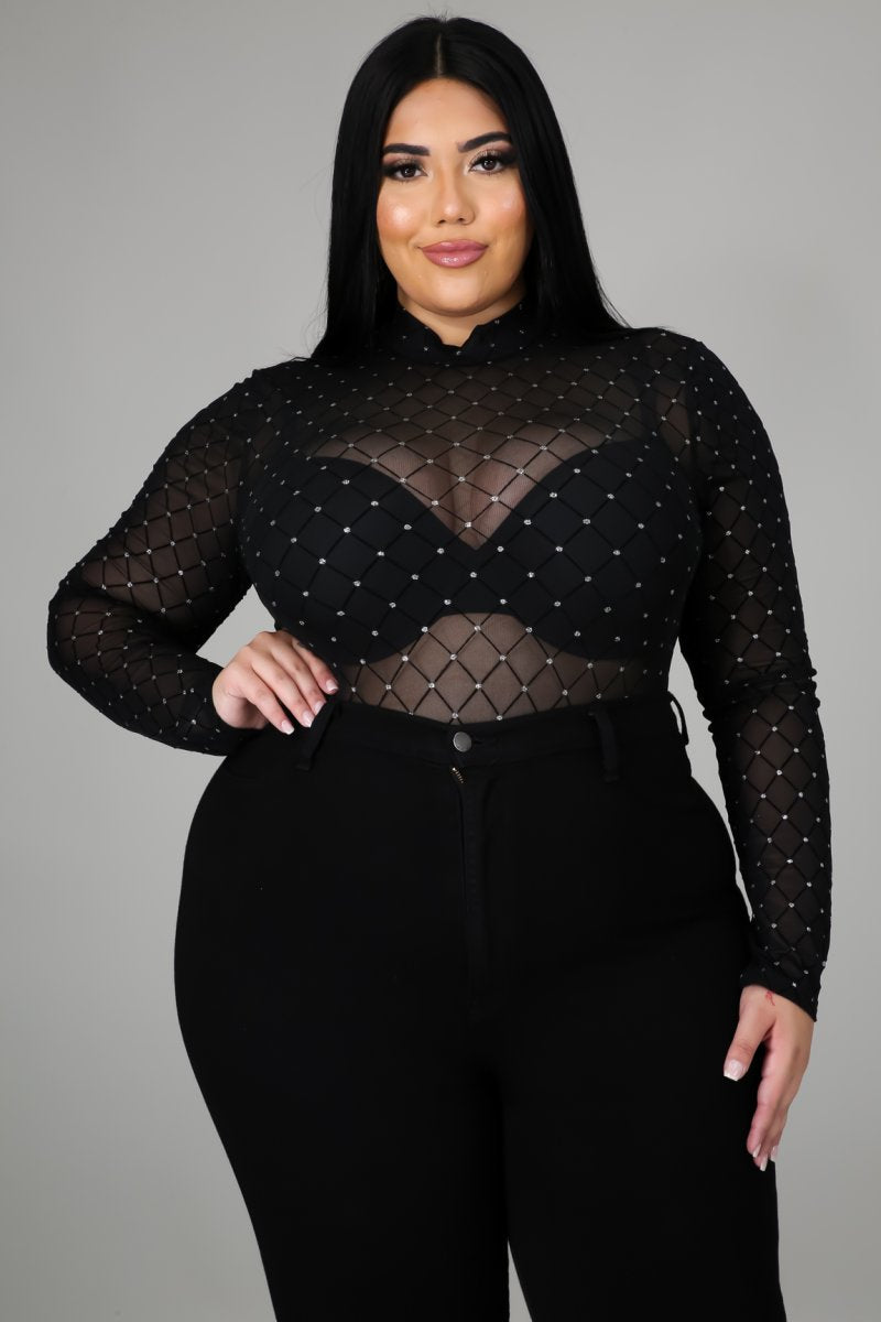 Plus Size No Care In The World Bodysuit