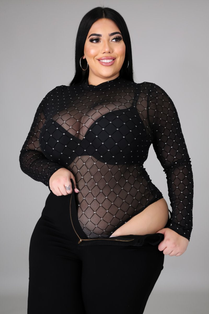 Plus Size No Care In The World Bodysuit