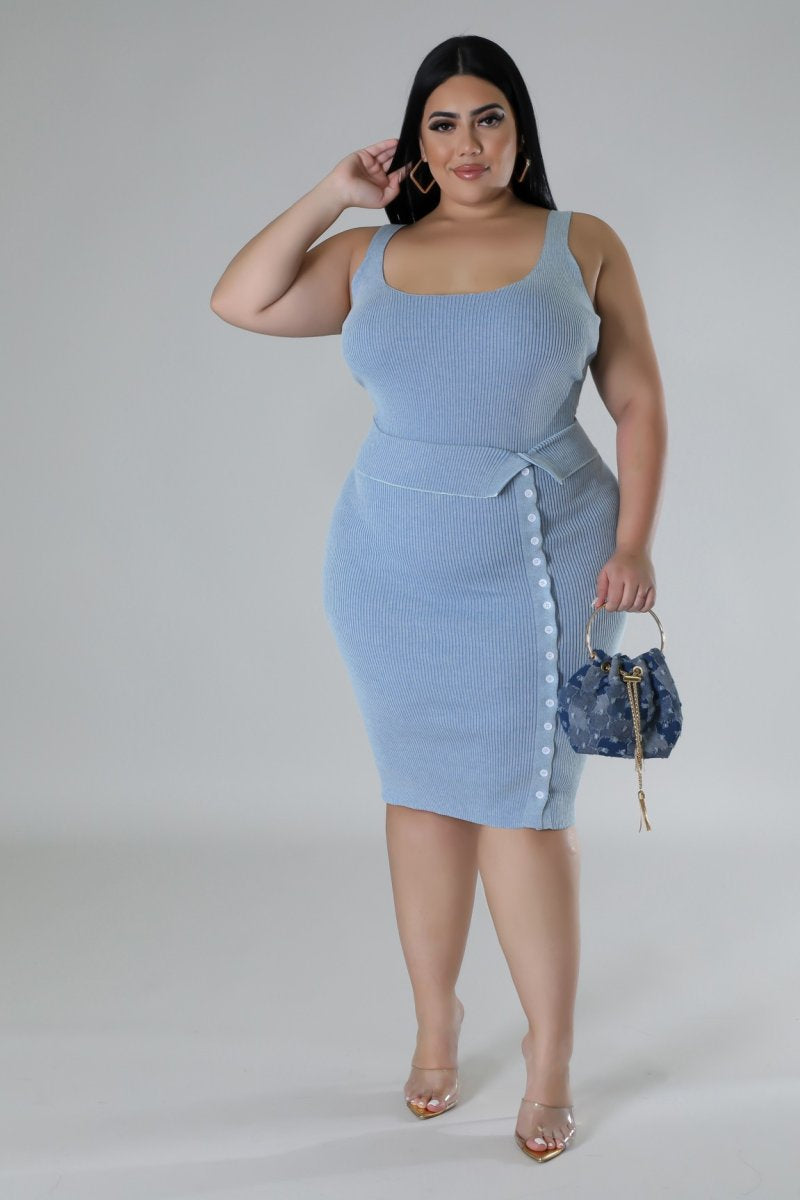 Plus Size Spring Harmony Bodysuit Skirt Set