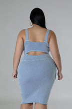 Plus Size Spring Harmony Bodysuit Skirt Set