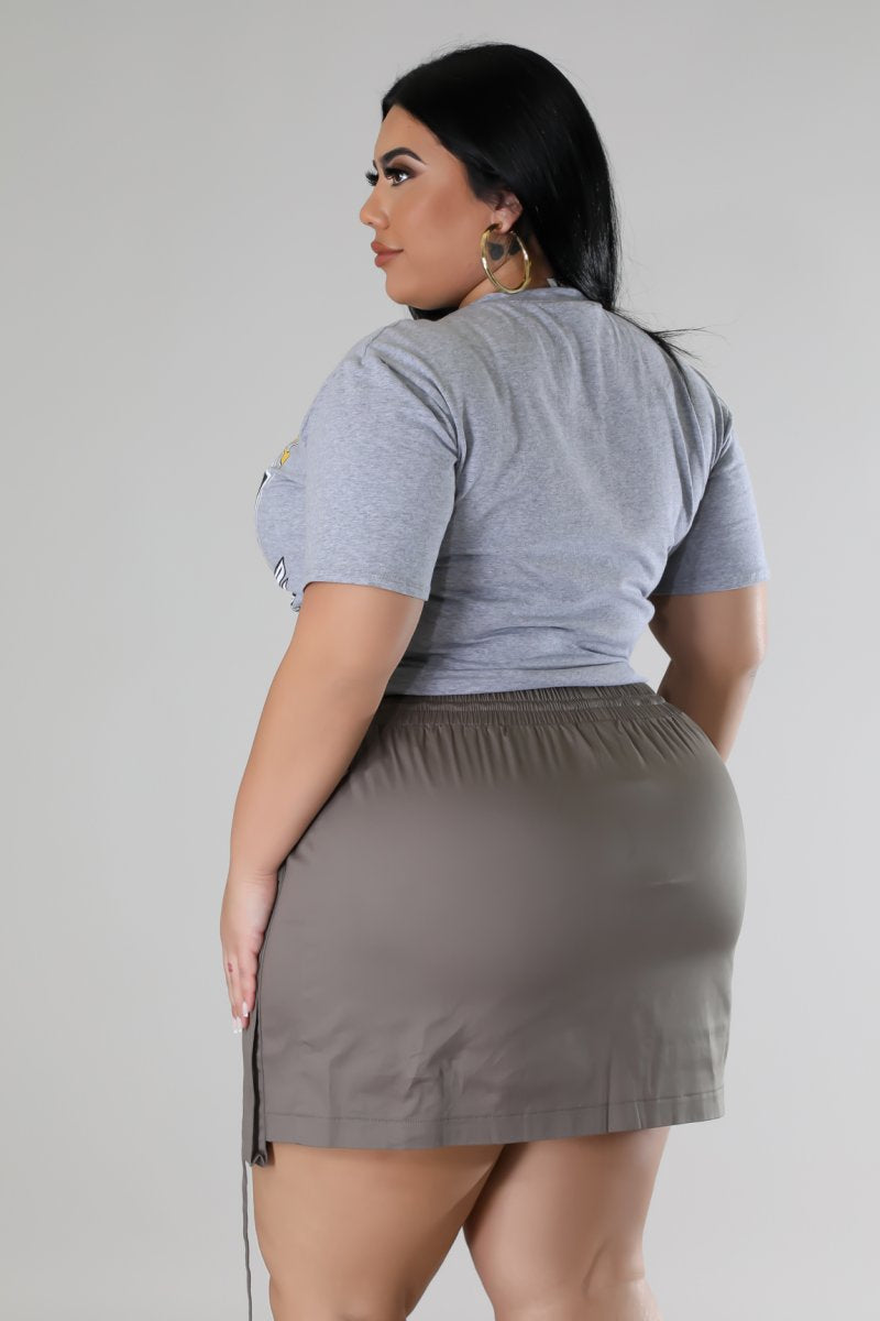 Plus Size Living For It Skirt