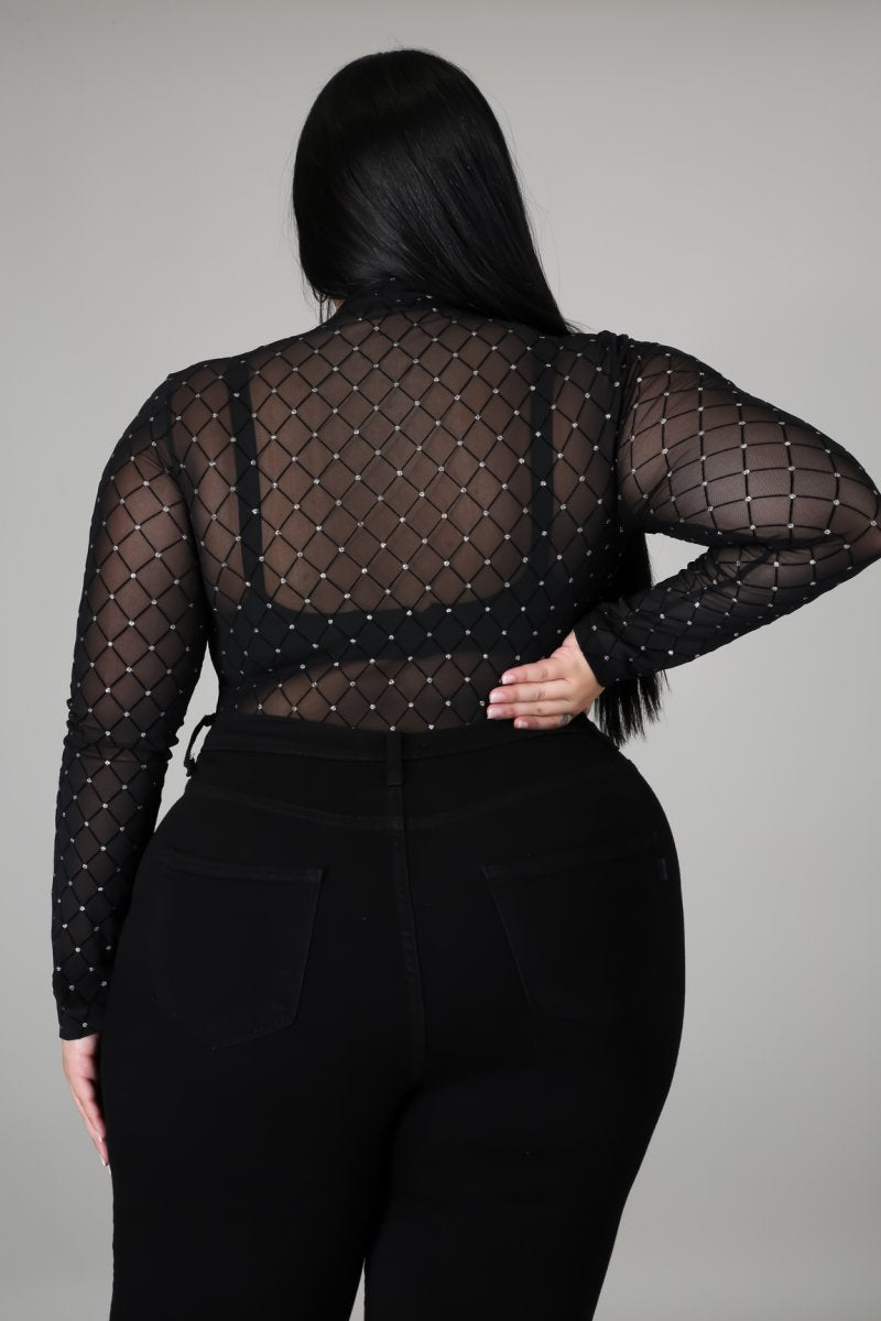 Plus Size No Care In The World Bodysuit