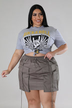 Plus Size Living For It Skirt