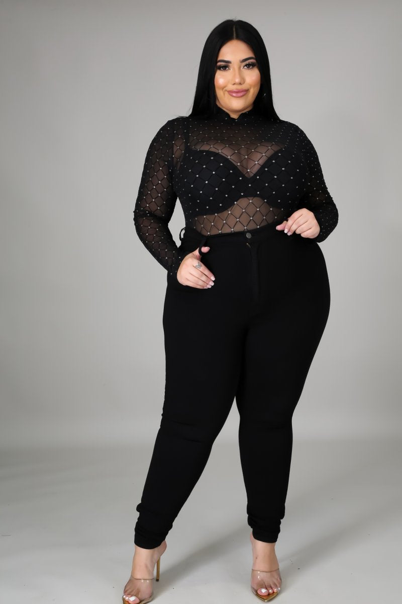 Plus Size No Care In The World Bodysuit