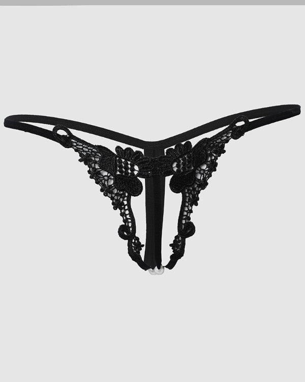 Laced Beaded Crotchless Thong Panties – Prodigious Apparel LLC