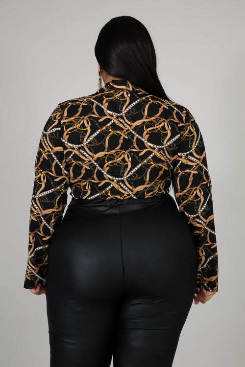 Chain Kimono Top