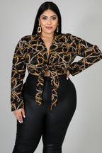 Chain Kimono Top