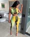 Two-Piece Color Abstract